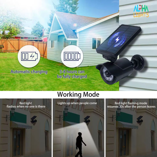 Solar Motion Sensor Security Lights Alpha Lights Outdoor Solar Security ...